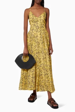 chinese dress ladies Frame Women's Malibu Maxi Dress  Saint Bernard