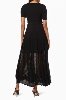 christopher esber deconstructed knit dress Christopher Esber Women's Deconstructed Knit Maxi Dress In Green
