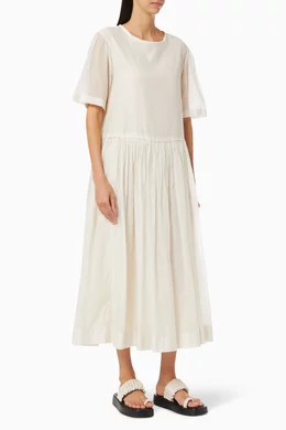 max mara cotton and silk voile dress S Max Mara Etienne cotton and silk voile midi dress S Max Mara