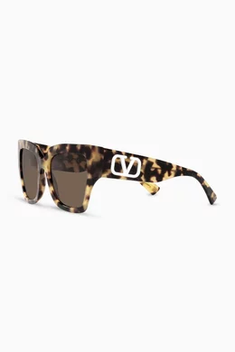 Buy Valentino Garavani Brown Valentino Garavani VLOGO Cat  display picture 3