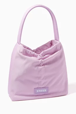 Buy Staud Purple Felix Tote in Nylon & Leather For Women Online 