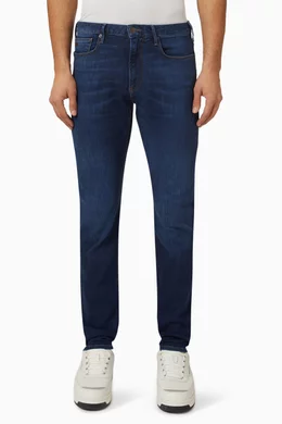 Buy Emporio Armani Blue J06 Slim fit Jeans For Men Online Ounass Oman