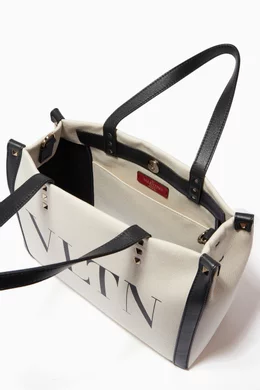 Buy Valentino Garavani Color Small VLTN Tote Bag in Canvas Online for Women Ounass Oman