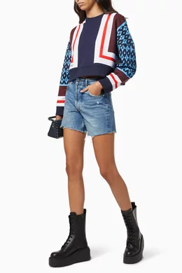 トップス 2015-16aw Valentino Garavani archive Buy Valentino Garavani Blue Valentino Foulard Archive