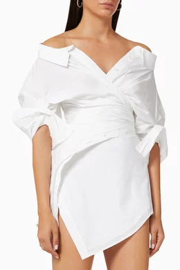 short sleeve floral embroidered a line dress by adrianna papell Casual Long Sleeve Asymmetrical Shirt Dress – Buddhatrends main image 1
