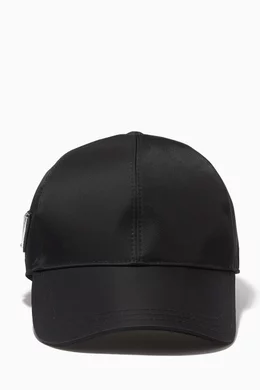 ★送料・関税込★PRADA★TRIANGLE LOGO RE-NYLON BALL CAP★ Prada Re-Nylon Baseball Cap | Saks Fifth Avenue