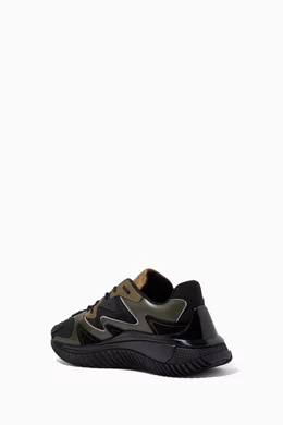 Buy Valentino Garavani Neutral Wade Runner Sneakers in  display picture 1