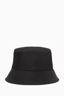 Prada Triangle Logo Plain Nylon Bucket Hat Prada Re-Nylon Yellow Grey Triangle Logo Nylon Sun Bucket  main image 4