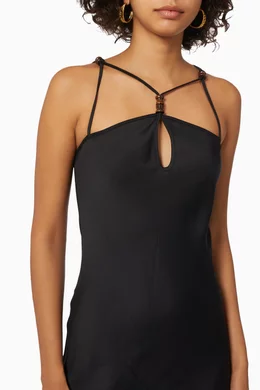 wynn hamlyn beaded dress Buy Wynn Hamlyn Black Beaded Slip Dress For Women Online