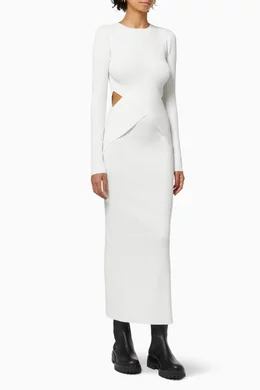 Celena draped midi dress deals