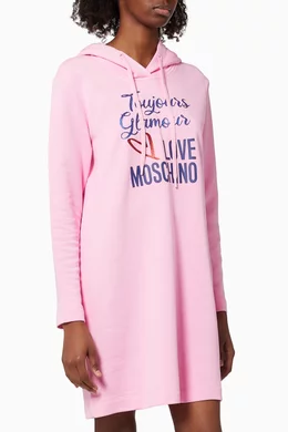 love moschino pink dress Love Moschino S/s Dress Allover Splash In Splash Pink