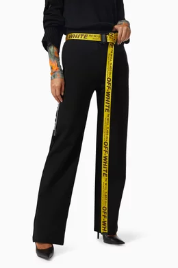 Off-White Classic Industrial Jacquard Belt Off-White c/o Virgil Abloh Classic Industrial Belt in Yellow  main image 2
