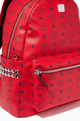 Red mcm bookbag on sale