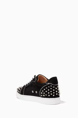 Buy Christian Louboutin Black Vieira Sneakers in Suede For Women