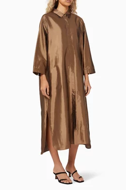 max mara silk shantung dress Max Mara Silk Shantung Dress