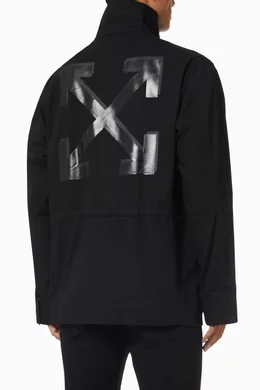Buy Off White Black Arrows Field Jacket in Cotton Gabardine For Men Online Ounass Oman