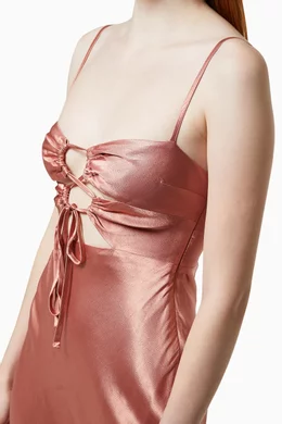 chinese dress ladies Shona Joy Eloise Lace Up Dress Rental, NZ  The Social Wardrobe