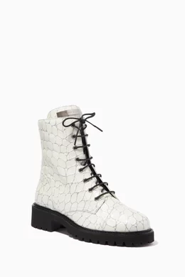 Giuseppe zanotti leather combat boots best sale