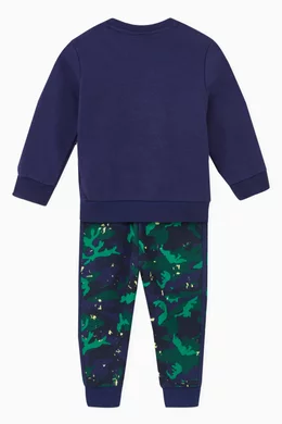 Buy adidas Blue Camo Crew Set in French Terry For Baby Boys Online Ounass Oman