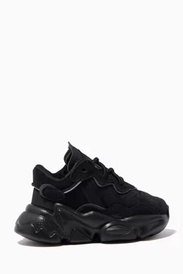 Adidas ozweego black leather sales