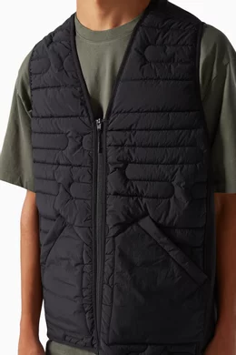 Buy Y-3 Black Classic Cloud Insulated Liner Vest in Nylon For Men 