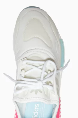 adidas gazelle silver green womens adidas NMD_R1 Strap Shoes - Women's - Cloud White / Lucid Blue