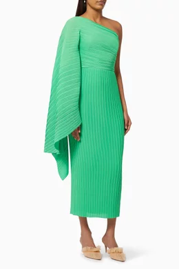 solace london lenna midi dress The Lenna Midi Dress in Hot Pink