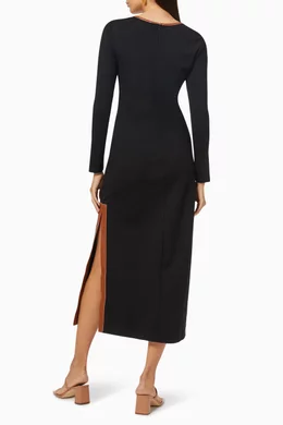 chinese dress ladies STAUD Womens Sketching Dress, 2, Black at Amazon Women's Clothing store main image 1