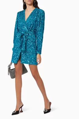 rotate samantha sequin dress Hire Samantha Rapture Rose Dress | Rotate By Birger Christensen