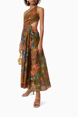 blue dress for baby girl tropicana asymmetric dress