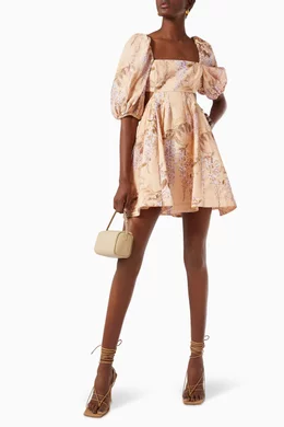 zimmermann rosa cut-out mini dress Buy Zimmermann Multicolour Rosa Cut Out Mini Dress in Linen For Women  Online