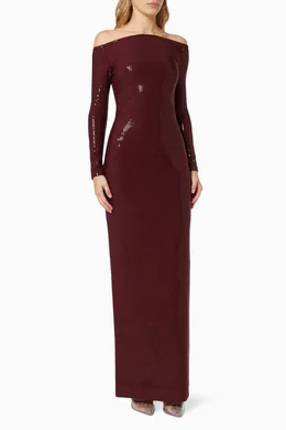 burgundy new years dress Sweet Baby Girls Sequined Long Sleeve Year's Toddler Evening Princess Dress features:Adjustable Straps Maxi length Sizing Finish:NS-Forest Green Tender Maxi Classy Dress