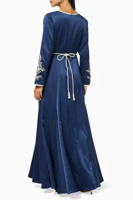 sachin and babi light blue dress Long Formal Dress T213 by Ladivine Navy / XLarge