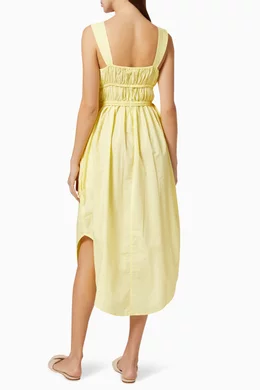 Buy Oroton Yellow Multi Stitched Dress in Cotton For Women Online | Ounass  Oman