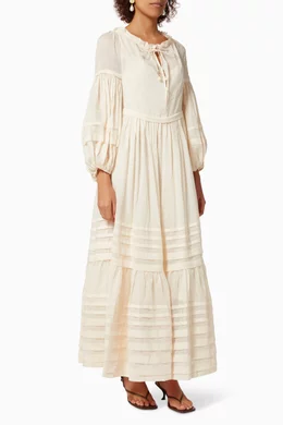zimmermann moonshine linen dress ZIMMERMANN - "MOONSHINE" V NECK LINEN MINI DRESS