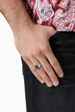 Buy Miansai Grey Dove Ring in Sterling Silver For Men Online