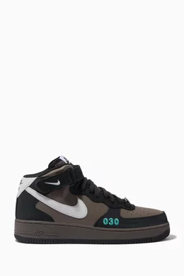 Mens nike air force 1 mid black on sale
