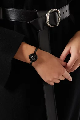 Buy Versace Black Medusa Secret Quartz Watch, 25mm For Women  display picture 3
