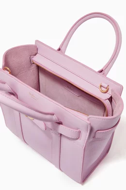 Buy Mulberry Purple Mini Zip Bayswater Bag in Silky Calf Leather  