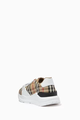 Buy Burberry Color Regis Sneakers in Canvas Online for Men Ounass Oman