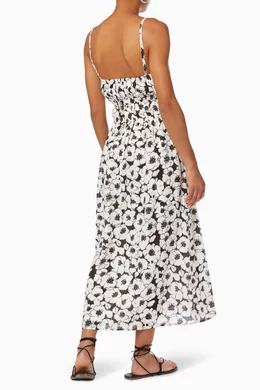 knee length dresses for ladies Faithfull The Brand Women's Rosarico Midi Dress – Saint Bernard main image 0