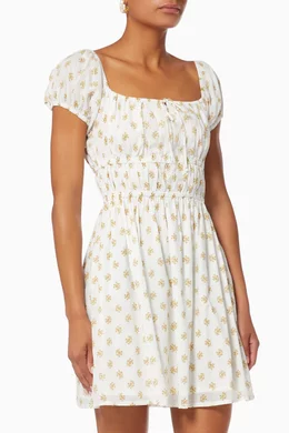 faithfull the brand viola mini dress Buy Faithfull The Brand White Viola Mini Dress in Cotton Voile For Women  Online