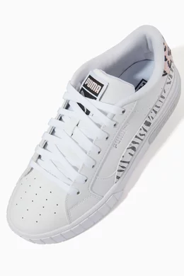 Buy Puma White Cali Star Summer Roar Sneakers in Leather For Girls Online Ounass Oman