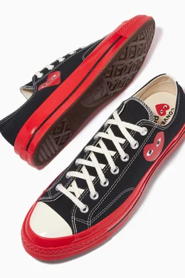 Buy Comme des Garçons PLAY Black x Converse CT70 sneakers in