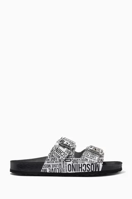 Love moschino slippers hot sale