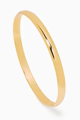 Heart of gold idiom bangle top
