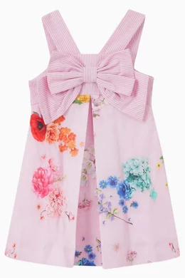 open lace back dress Girls Mouse Pink Jumper Dress By Lapin House  Emily Clare