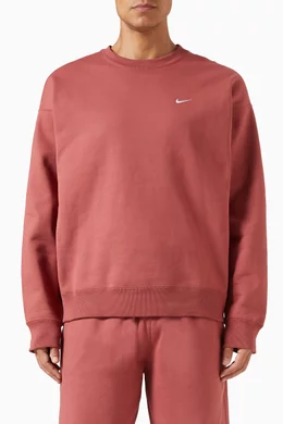 Buy Nike Red NikeLab Sweatshirt in Fleece For Men Online Ounass Oman