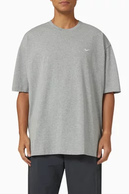 Buy Nike Grey NRG Solo Swoosh T-shirt in Cotton Jersey For Men