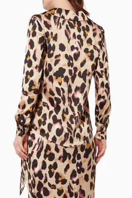 never fully dressed chester shirt Buy Never Fully Dressed Brown Leopard Chester Shirt For Women Online